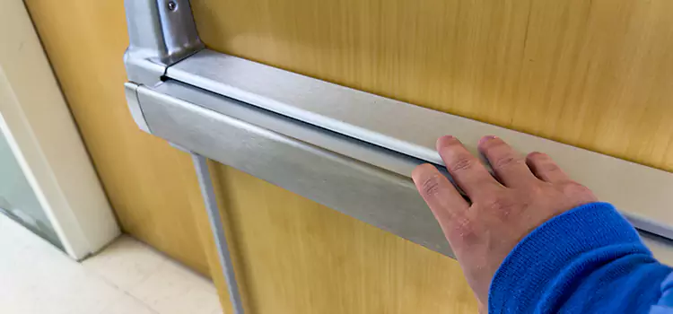 Installing a Push Bar on a Door Spanaway